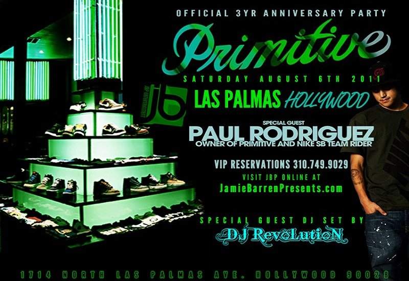 Paul Rodriguez Hosts Primitive 3 Year Anniversary - Página frontal