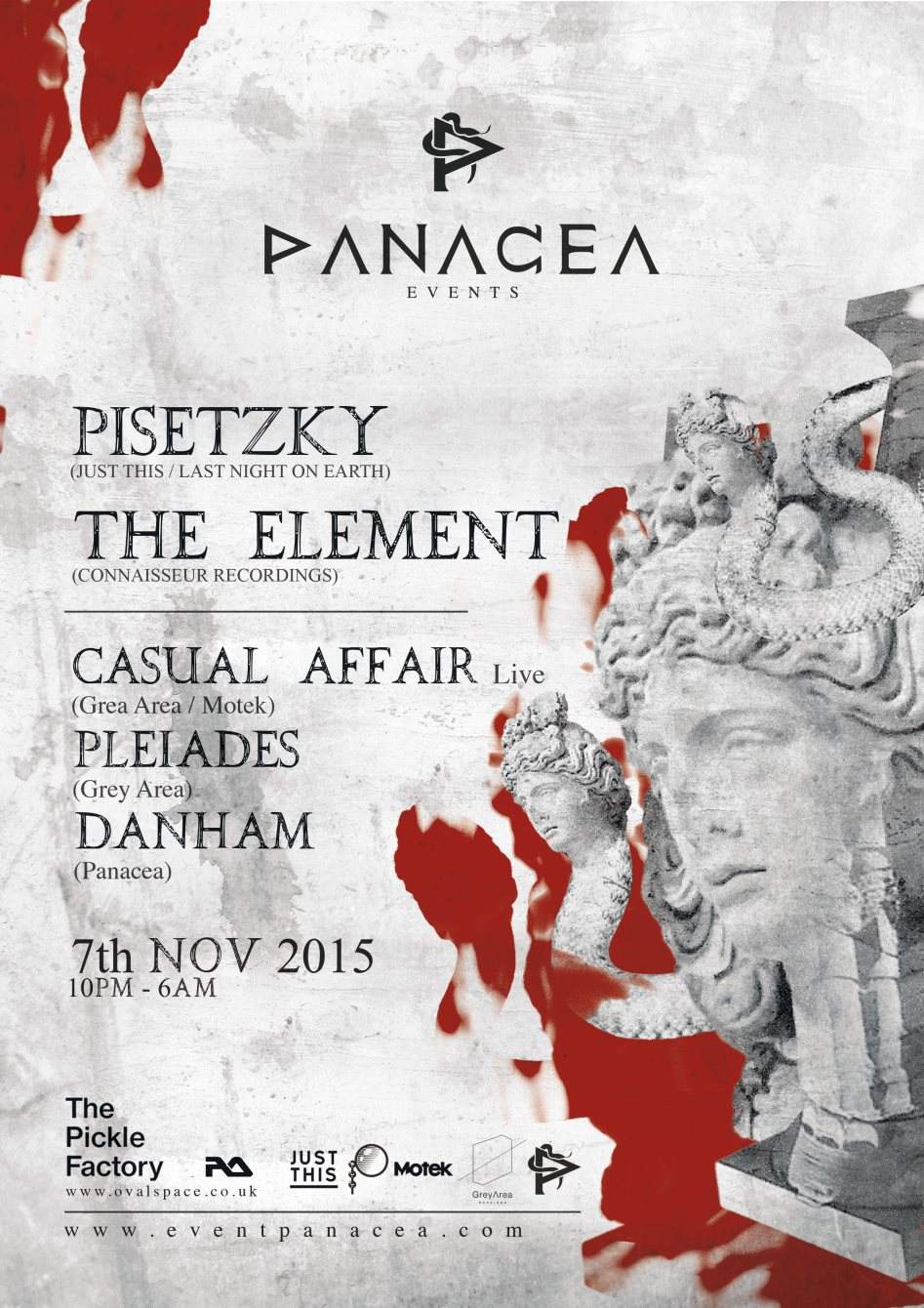 Panacea presents Pisetzky and The Element - Página frontal