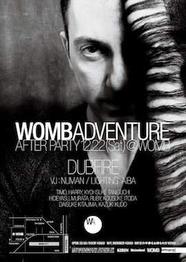 Womb Adventure'12 After Party - Página frontal