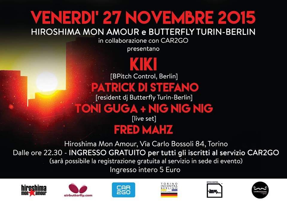 Butterfly Turin-Berlin presents Kiki - フライヤー裏