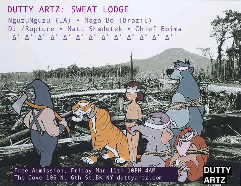 Dutty Artz: Sweat Lodge - フライヤー表