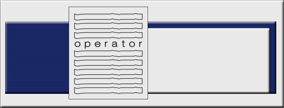 Operator - フライヤー表