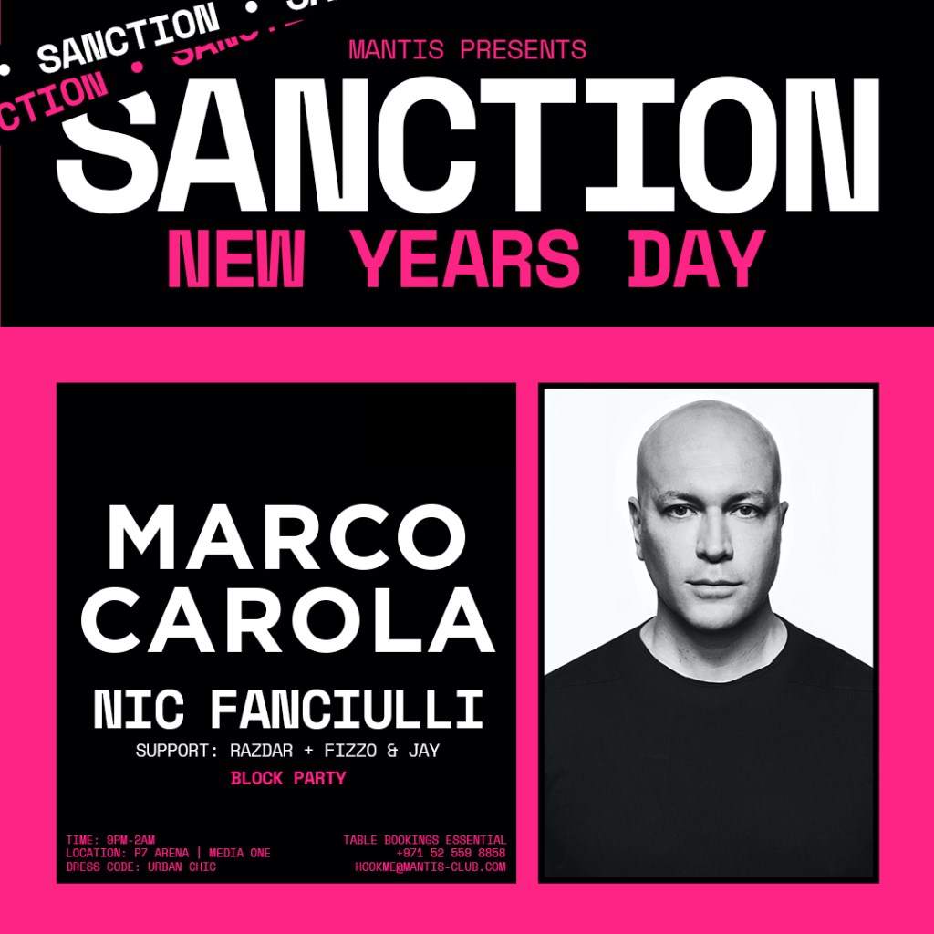 Marco Carola and Nic Fanciulli at Sanction Dubai - Página frontal