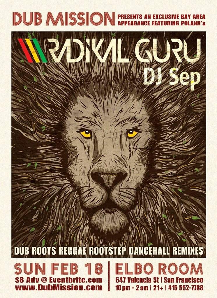Dub Mission presents Radikal Guru Plus DJ Sep - Página frontal