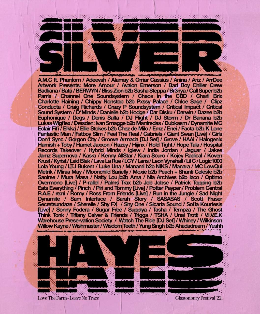 Glastonbury 2022 - Silver Hayes - フライヤー表