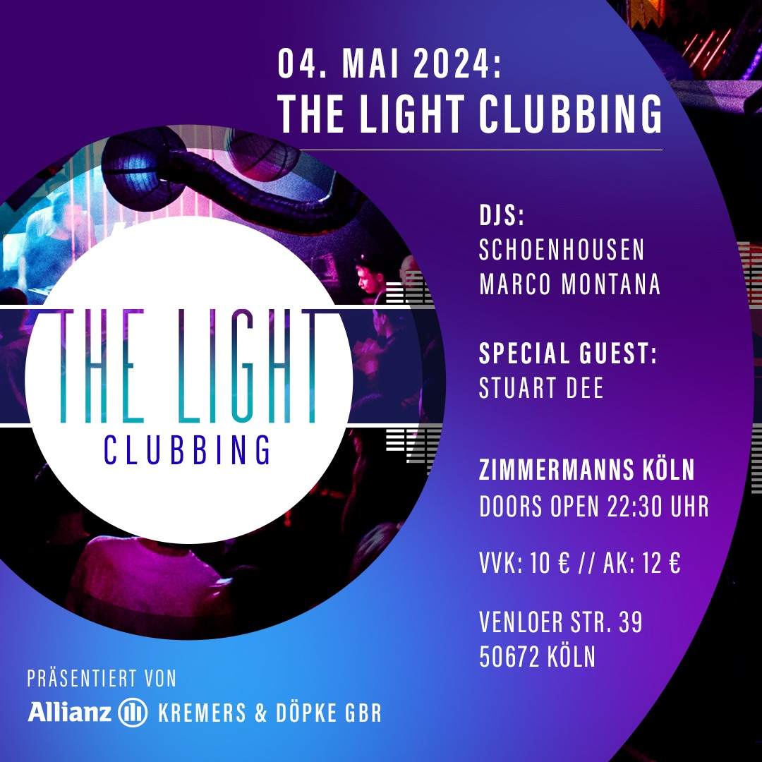 The Light Clubbing - フライヤー表