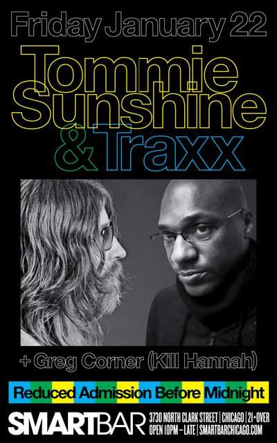 Tommie Sunshine, Traxx, Greg Corner - Página frontal