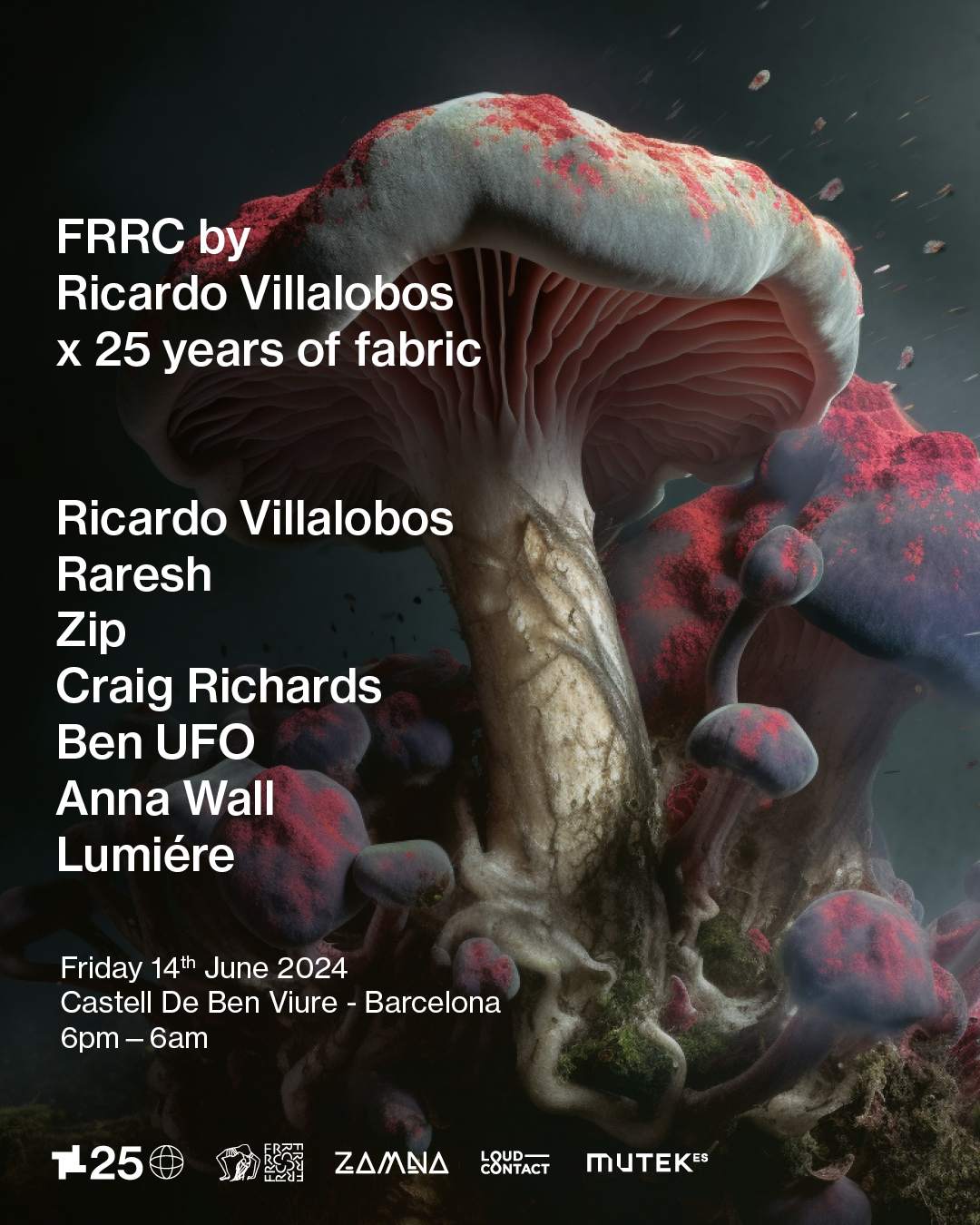 Ricardo Villalobos presents FRRC x 25 Years Of Fabric - フライヤー表