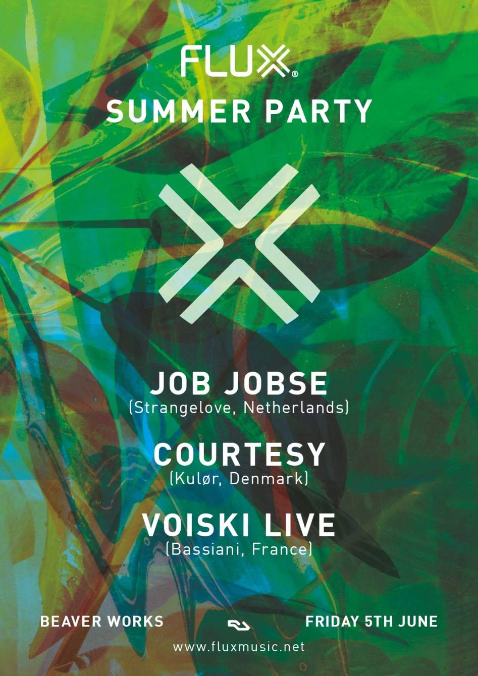 [CANCELLED] Flux Summer Party with Job Jobse, Courtesy & Voiski Live - Página trasera