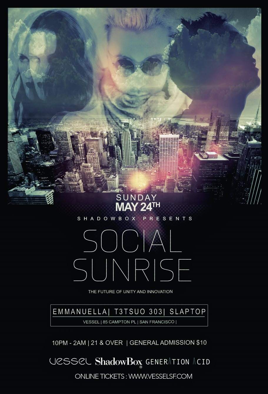 Shadowbox presents: Social Sunrise - Página frontal