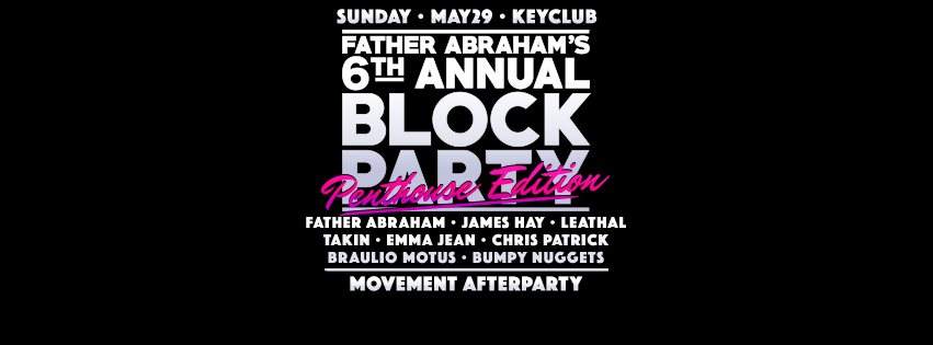 Father Abraham's 6th Annual Block Party - フライヤー表