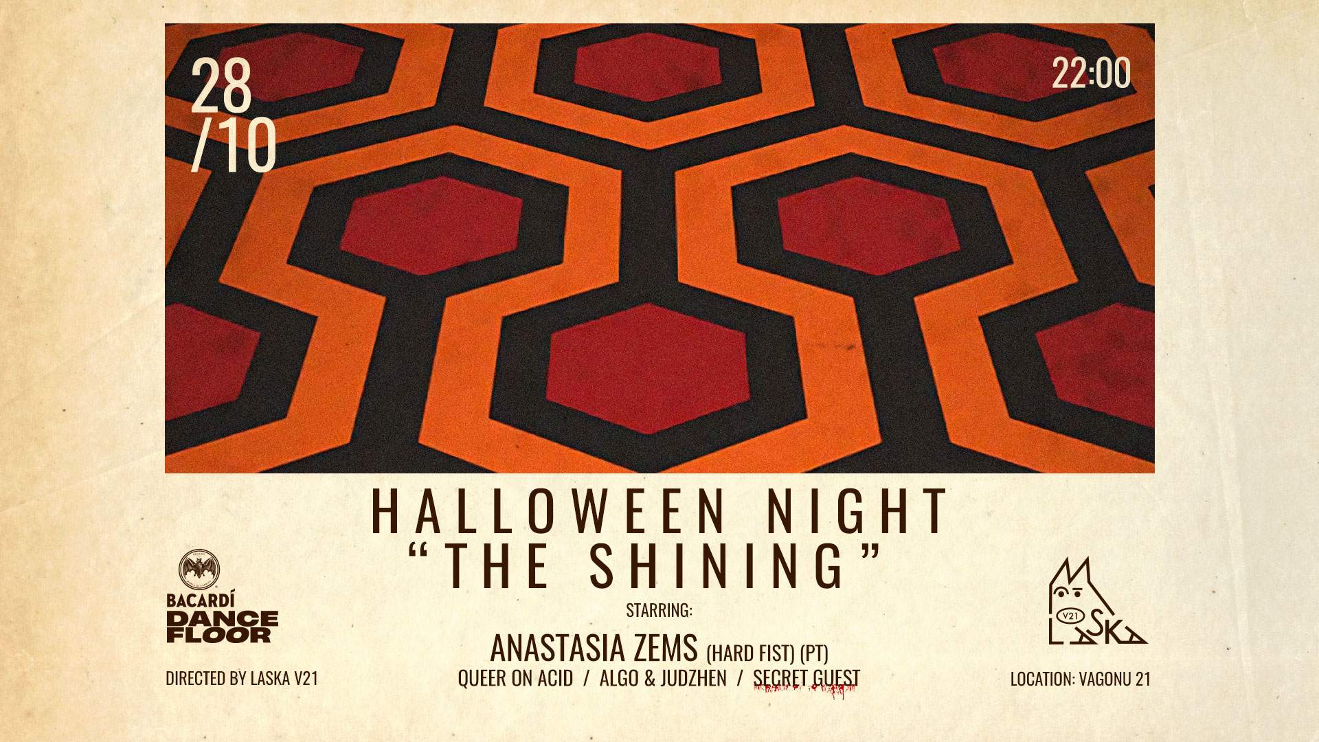 Halloween Night 'THE SHINING' - Página frontal