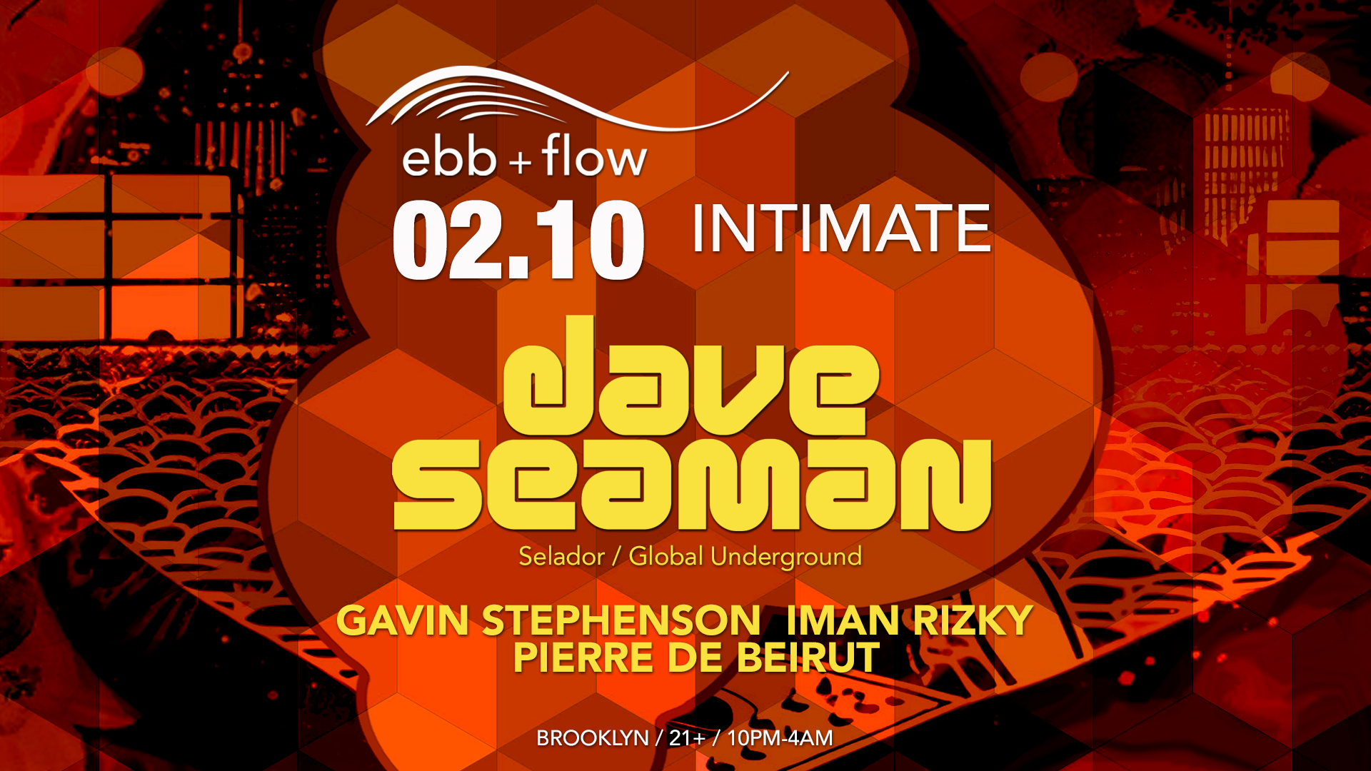 ebb + flow Intimate with Dave Seaman - フライヤー表