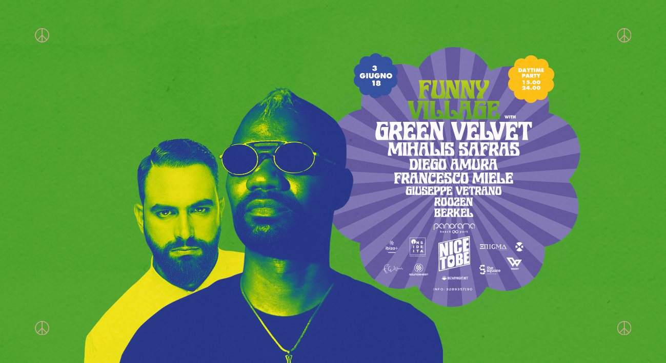 Nice To Be presents Funny Village with Green Velvet - Página frontal