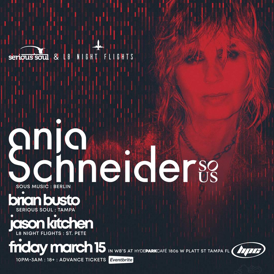 Anja Schneider (Sous Music, Berlin) - フライヤー表