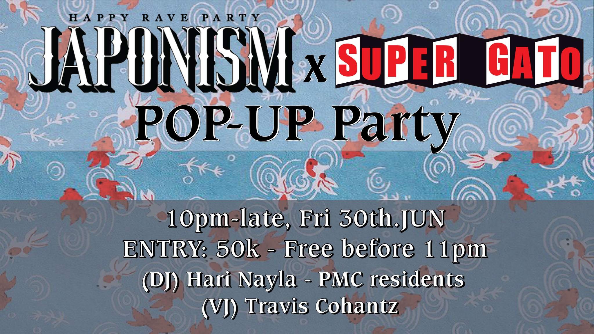 Japonism x Supergato Popup Party - Página frontal