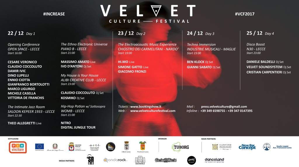 Velvet Culture Festival 2017 - 2nd Edition - Página frontal