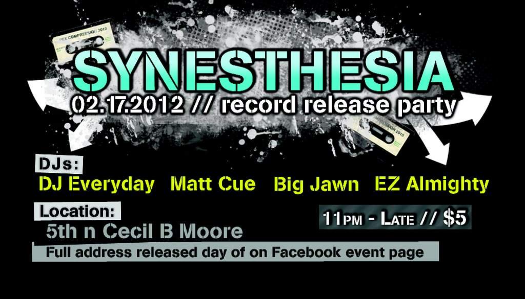 Synesthesia // Record Release Party - フライヤー裏