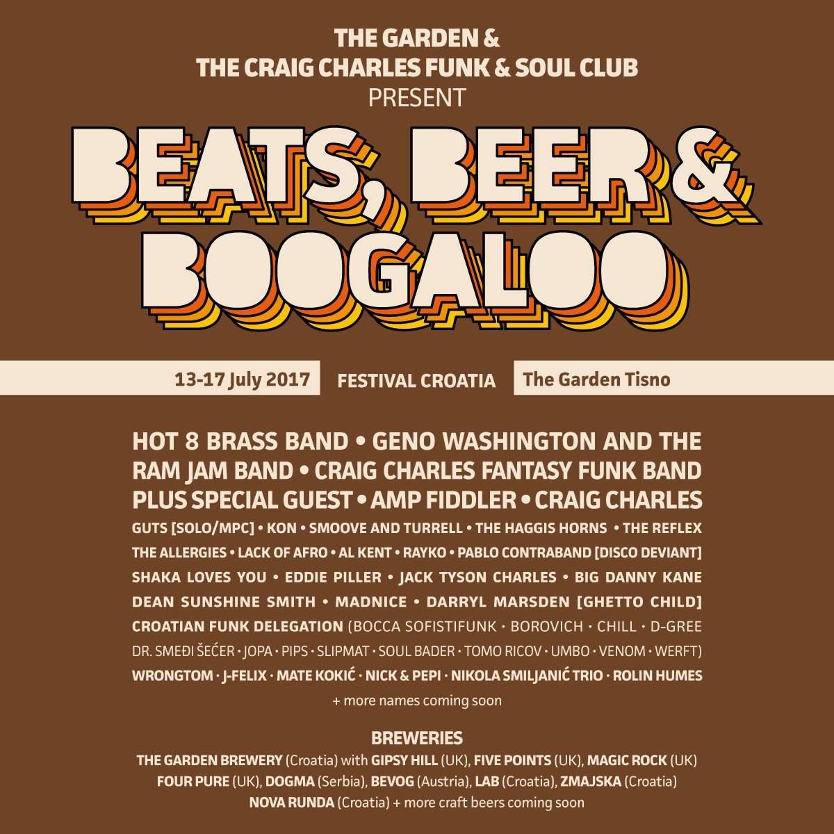 Beats, Beer & Boogaloo - フライヤー表