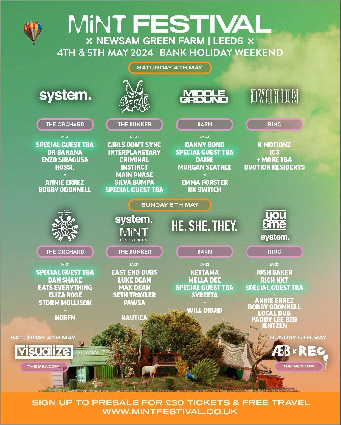 Mint Festival 2024 - May Bank Holiday Weekend - フライヤー表