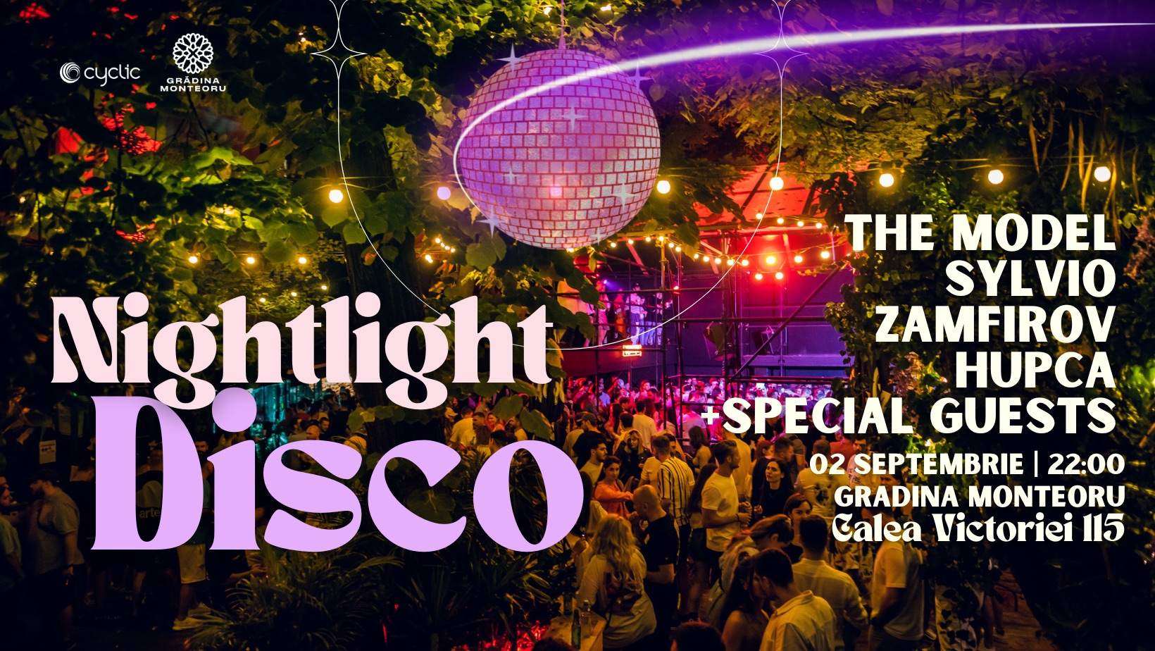 Nightlight disco with The Model, Sylvio, Zamfirov, Hupca, + Special guest - Página frontal