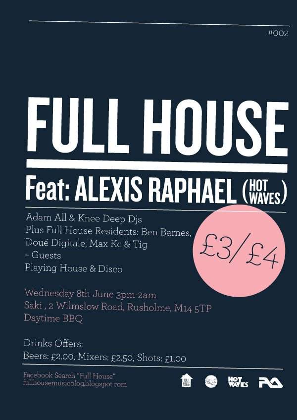 Full House presents Alexis Raphael (Hot Waves) - Página trasera