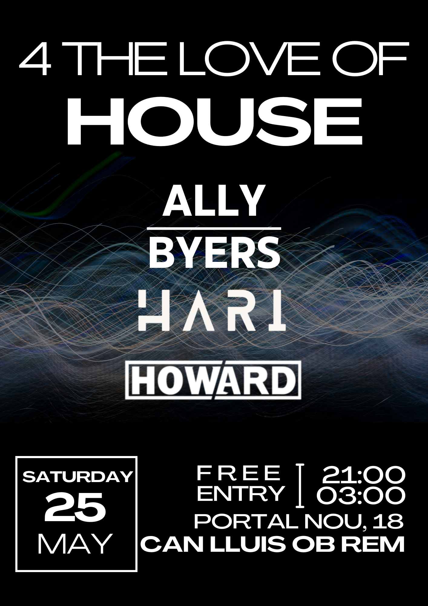 (FREE TICKETS) 4 The Love of House - 4 - フライヤー表