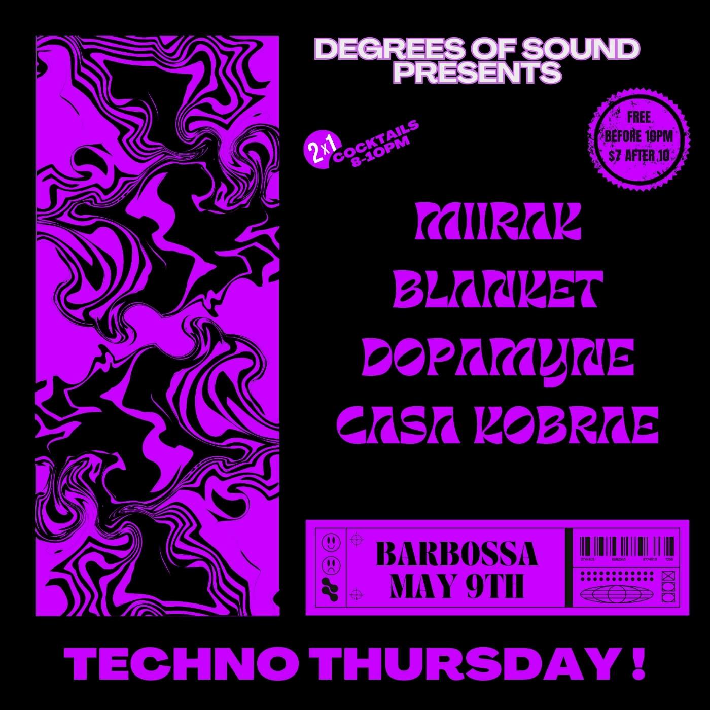 TECHNO THURSDAY BY DEGREES OF SOUND - Página frontal