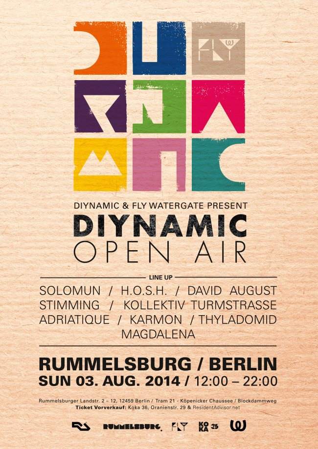 FLY-Watergate presents: Diynamic Open AIR - フライヤー表