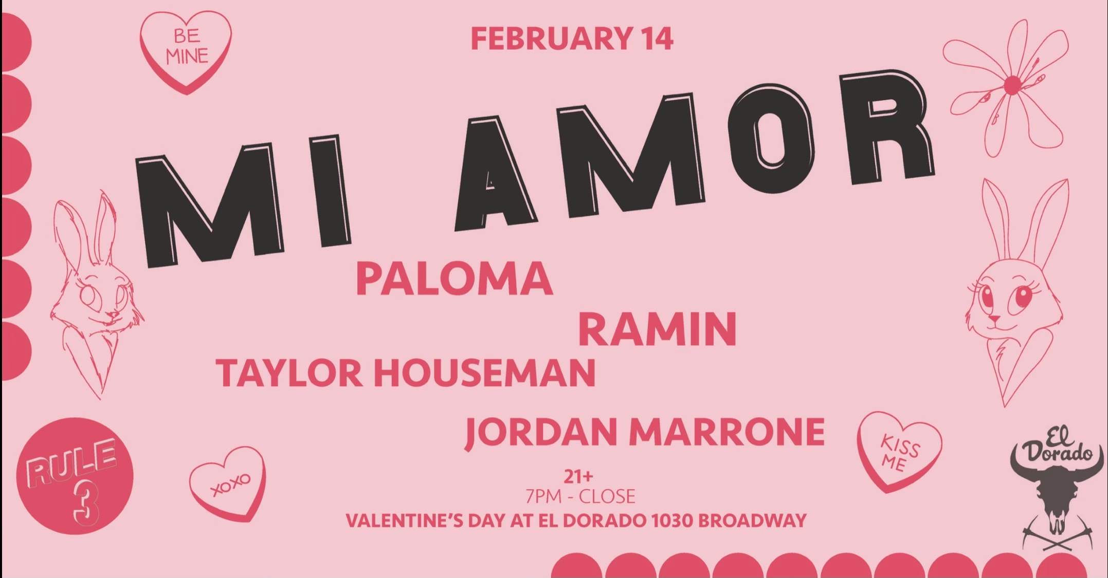 Mi Amor: Paloma, Ramin, Taylor Houseman Cocktail Lounge - Página frontal