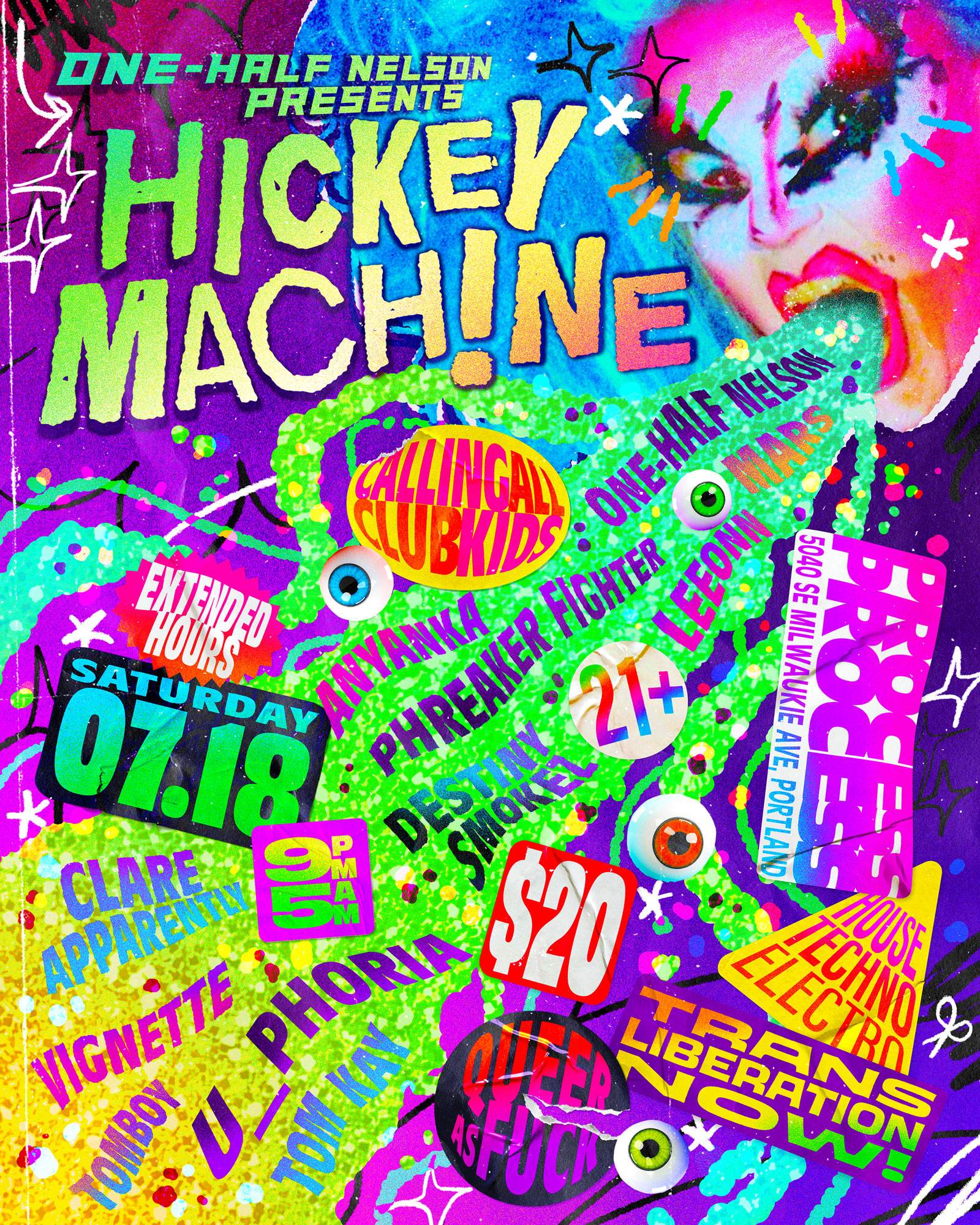 one-half NelSon presents: Hickey Machine at Process PDX, Portland