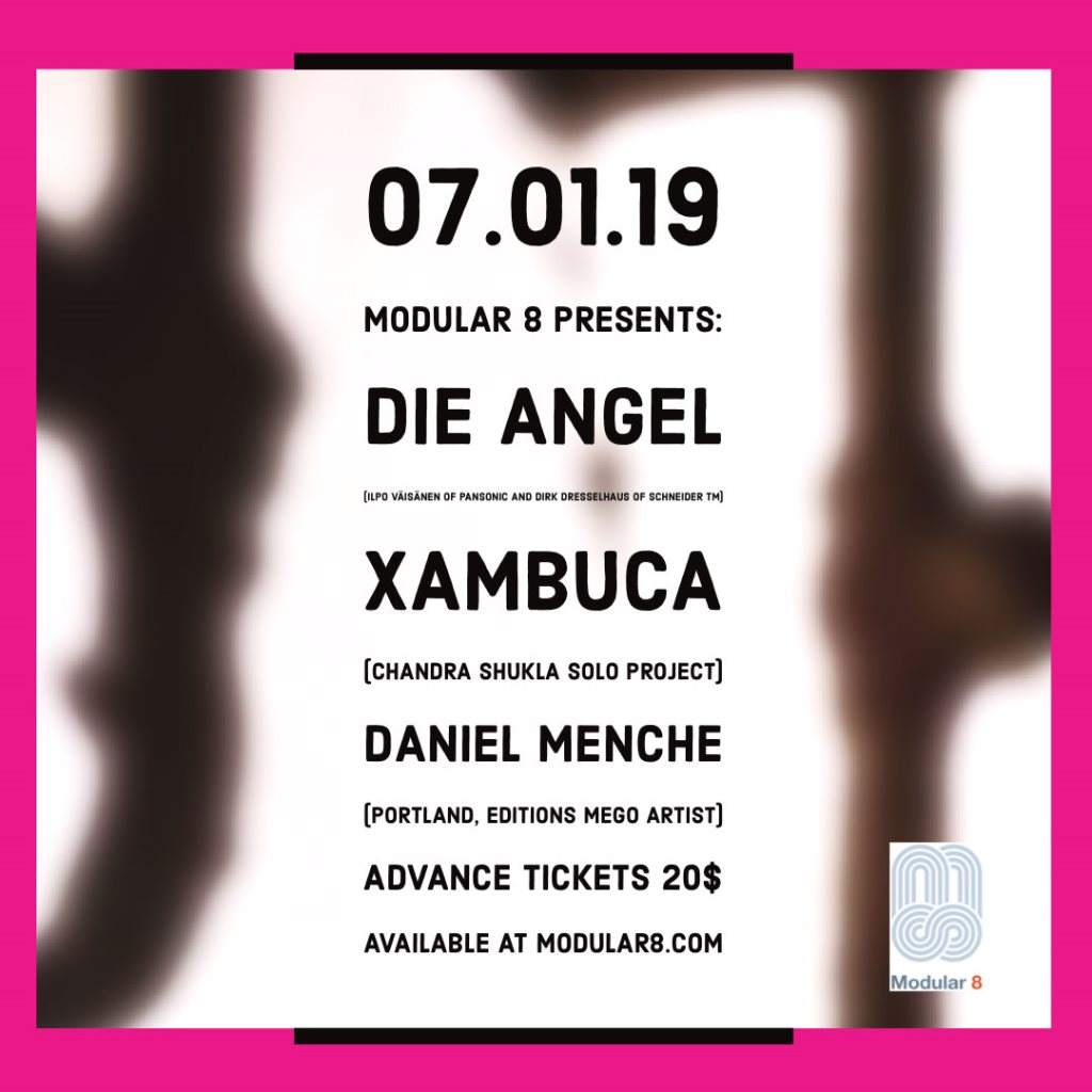 die Angel / Xambuca / Daniel Menche Live - フライヤー表