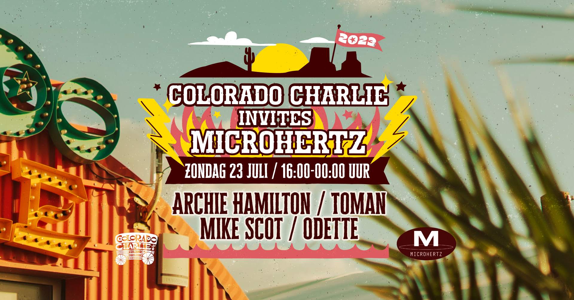 Colorado Charlie x Microhertz - フライヤー表