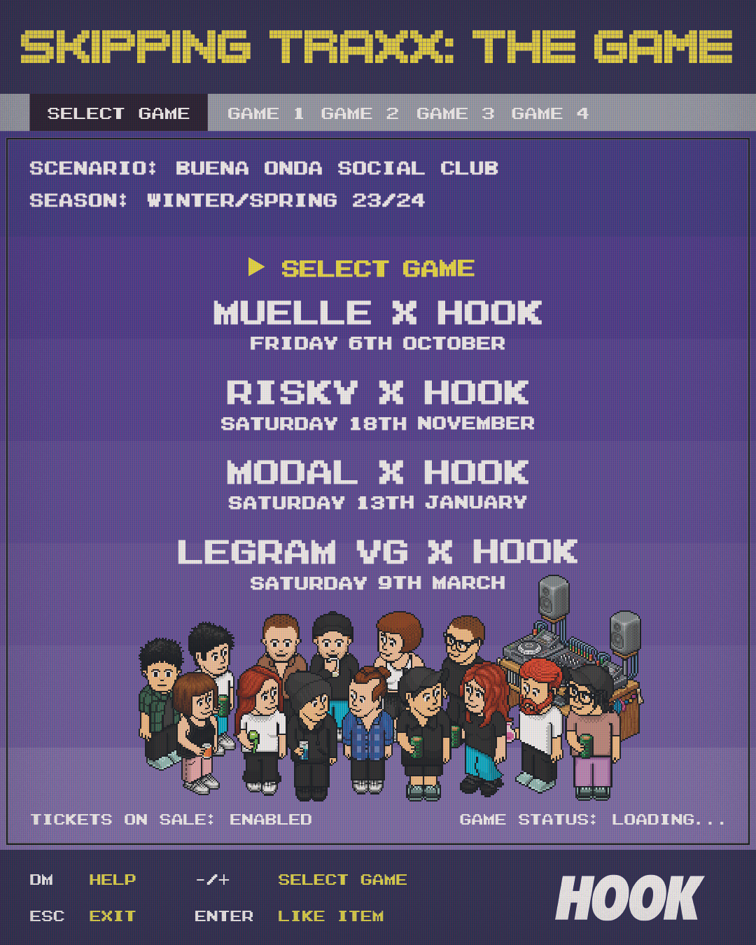 Skipping Traxx: The Game #2 at Buena Onda Social Club, Barcelona