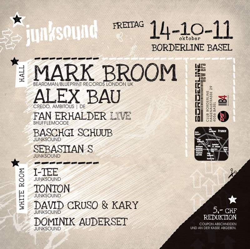 Junksound presents Mark Broom & Alex Bau - Página trasera