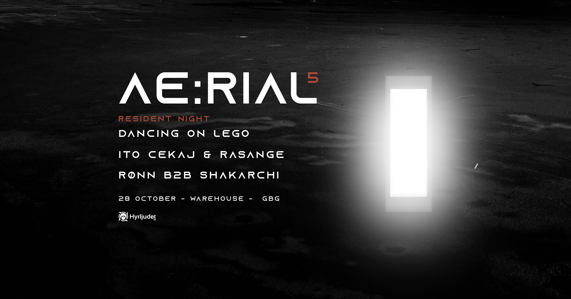 AE:RIAL 5 - WAREHOUSE & RESIDENTS - フライヤー表