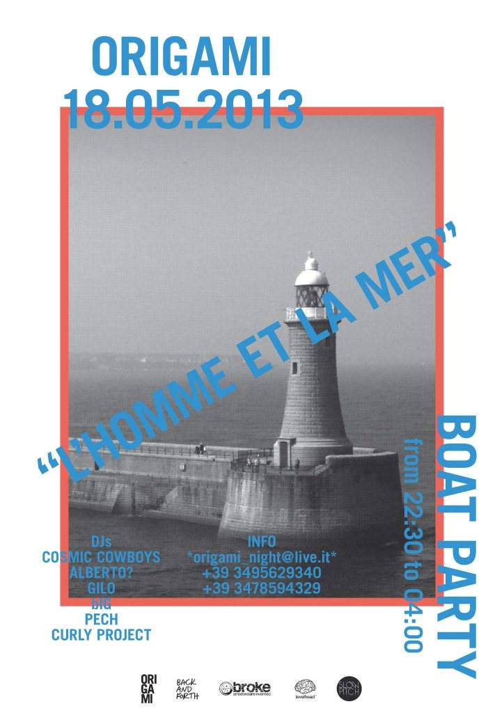 Origami - L' Homme Et La Mer / Boat Party - フライヤー表