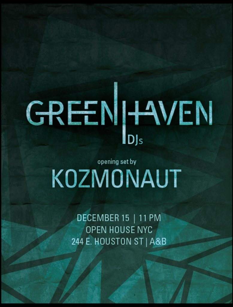 Greenhaven DJs with Kozmonaut - Página frontal