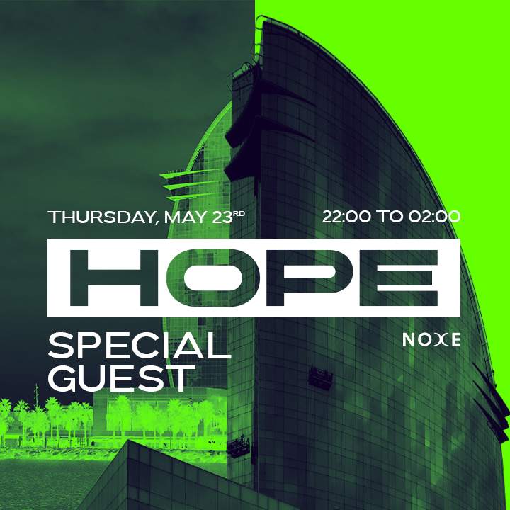FREE TICKETS * HOPE at Noxe (26th floor W Barcelona) - フライヤー裏