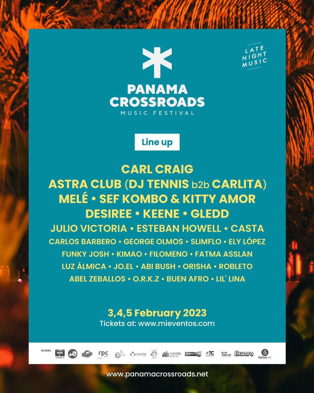Panama Crossroads Festival - フライヤー裏
