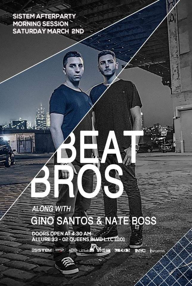 Sistem Morning Sessions with Beat Bros, Gino Santos & Nate Boss - Página frontal