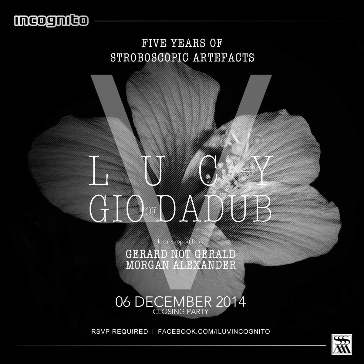 [POSTPONED] 5 Years of Stroboscopic Artefacts with Lucy & Dadub (Gio DJ Set)) - Página frontal