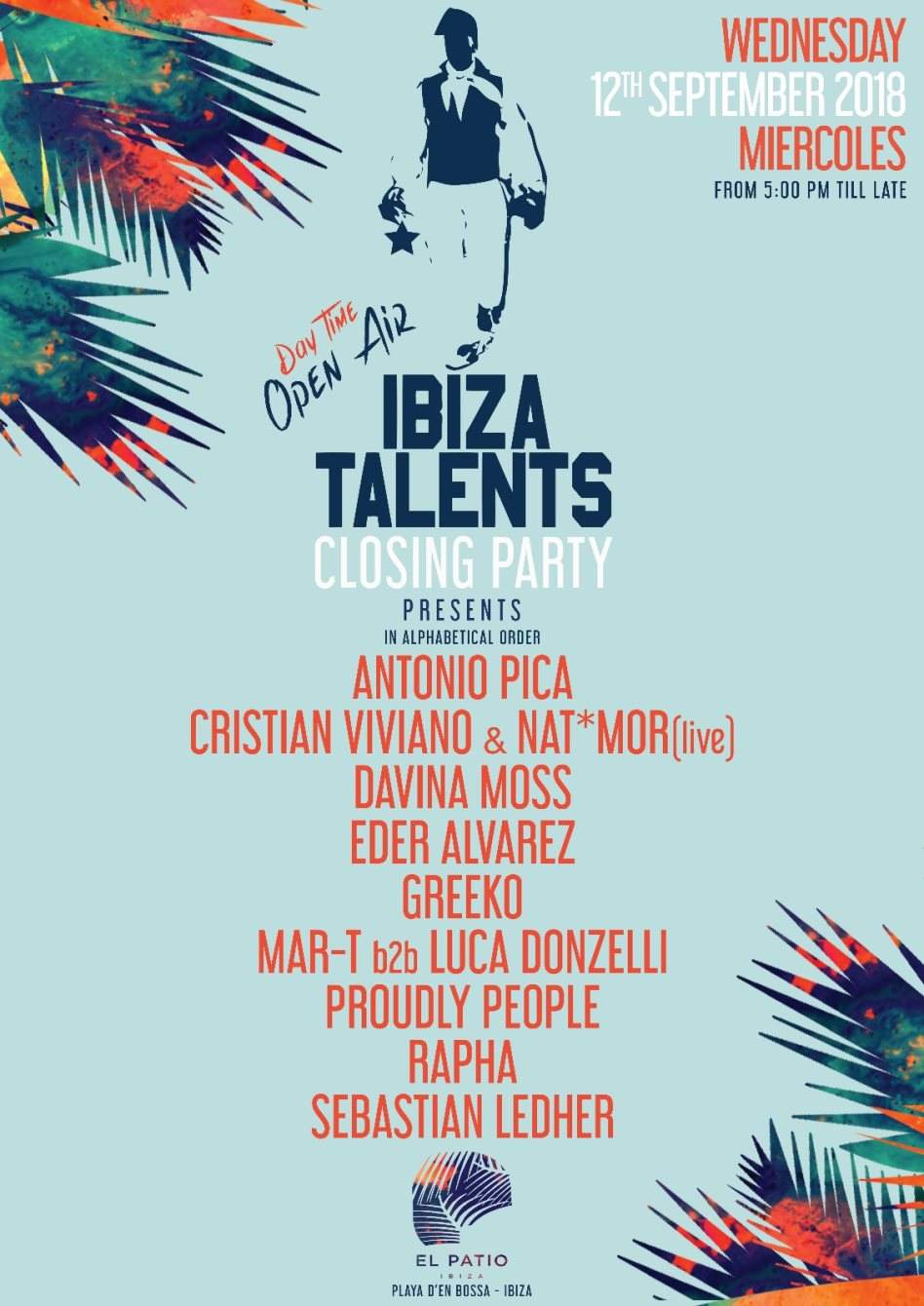 Ibiza Talents Day Time Closing Party - フライヤー表