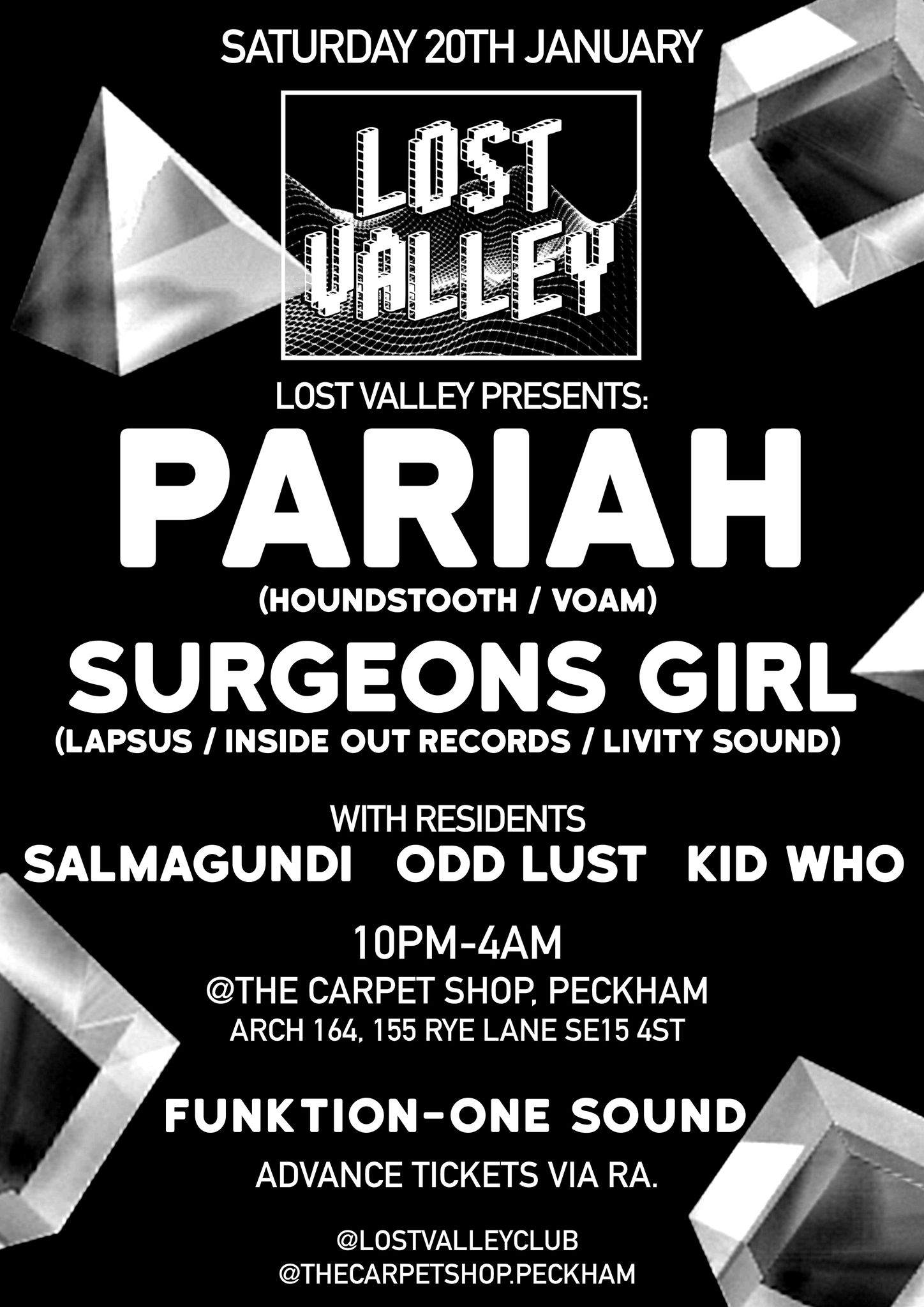 Lost Valley with Pariah + Surgeons Girl - Página frontal