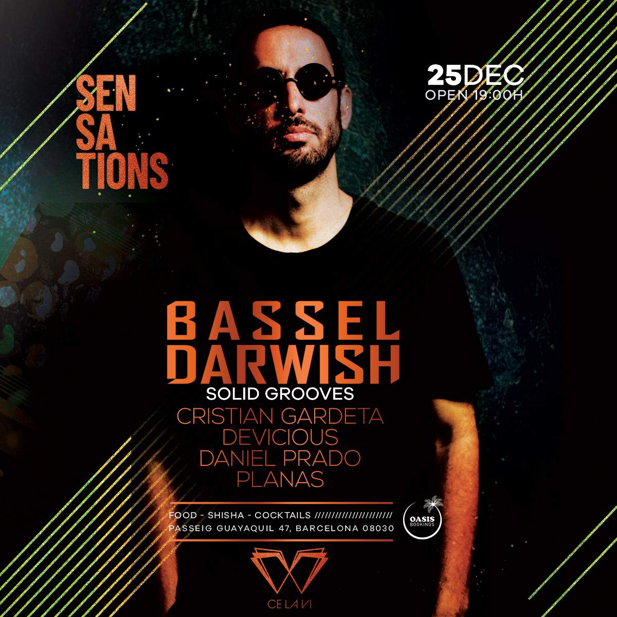 Sensations Tardeo con Bassel Darwish - フライヤー表