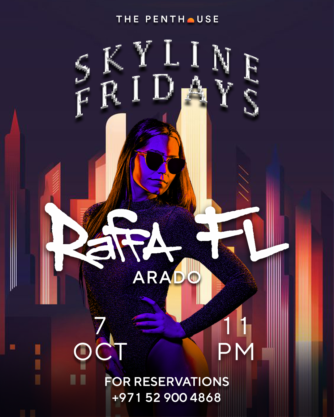 Skyline Friday with Raffa FL - フライヤー表