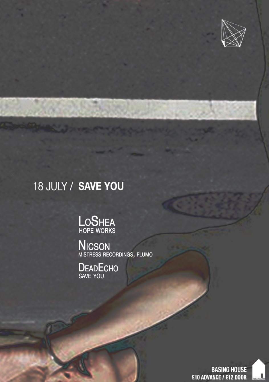 Save You presents Lo Shea (Hope Works) - フライヤー表