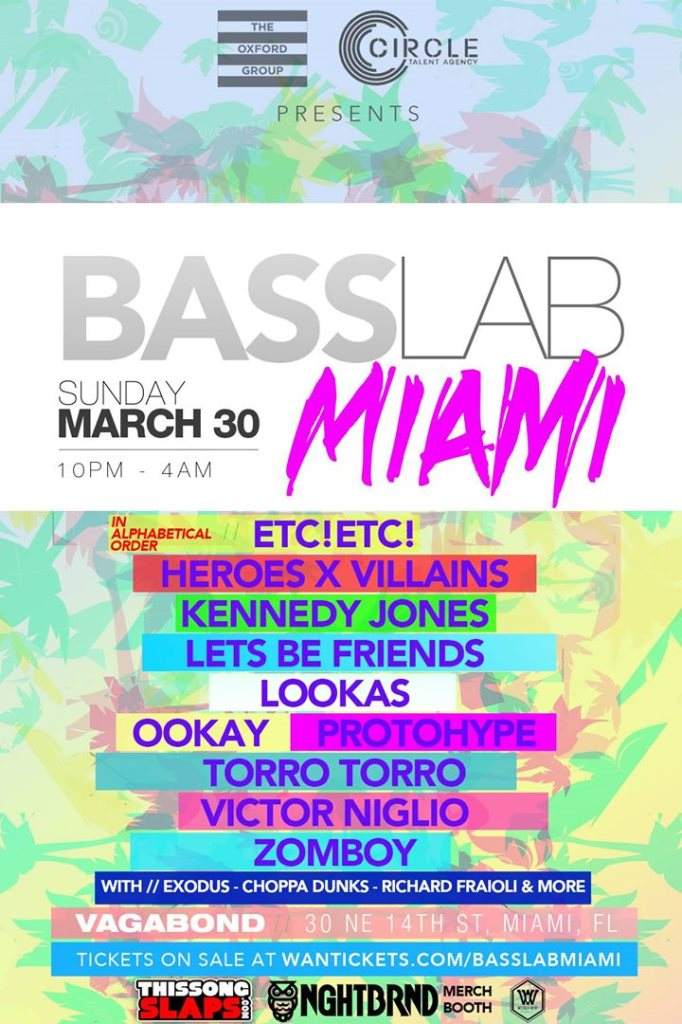 Bass Lab Miami - フライヤー表
