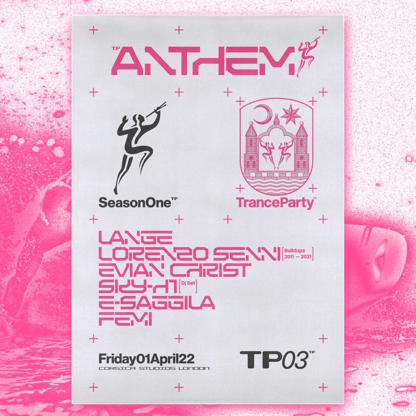 TranceParty:Anthem - フライヤー表