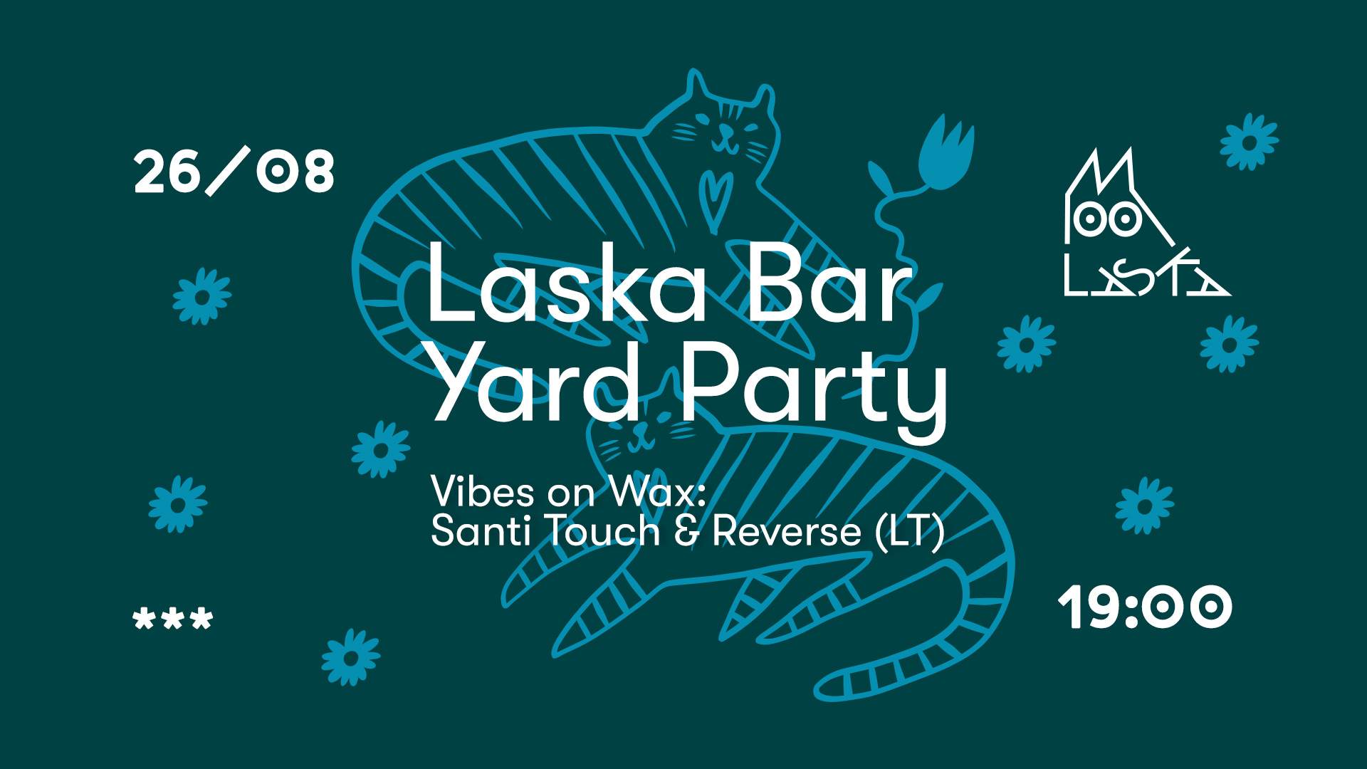 Laska Bar Yard Party - Vibes on Wax: Santi Touch & Reverse (LT) + Barbecue - Página frontal